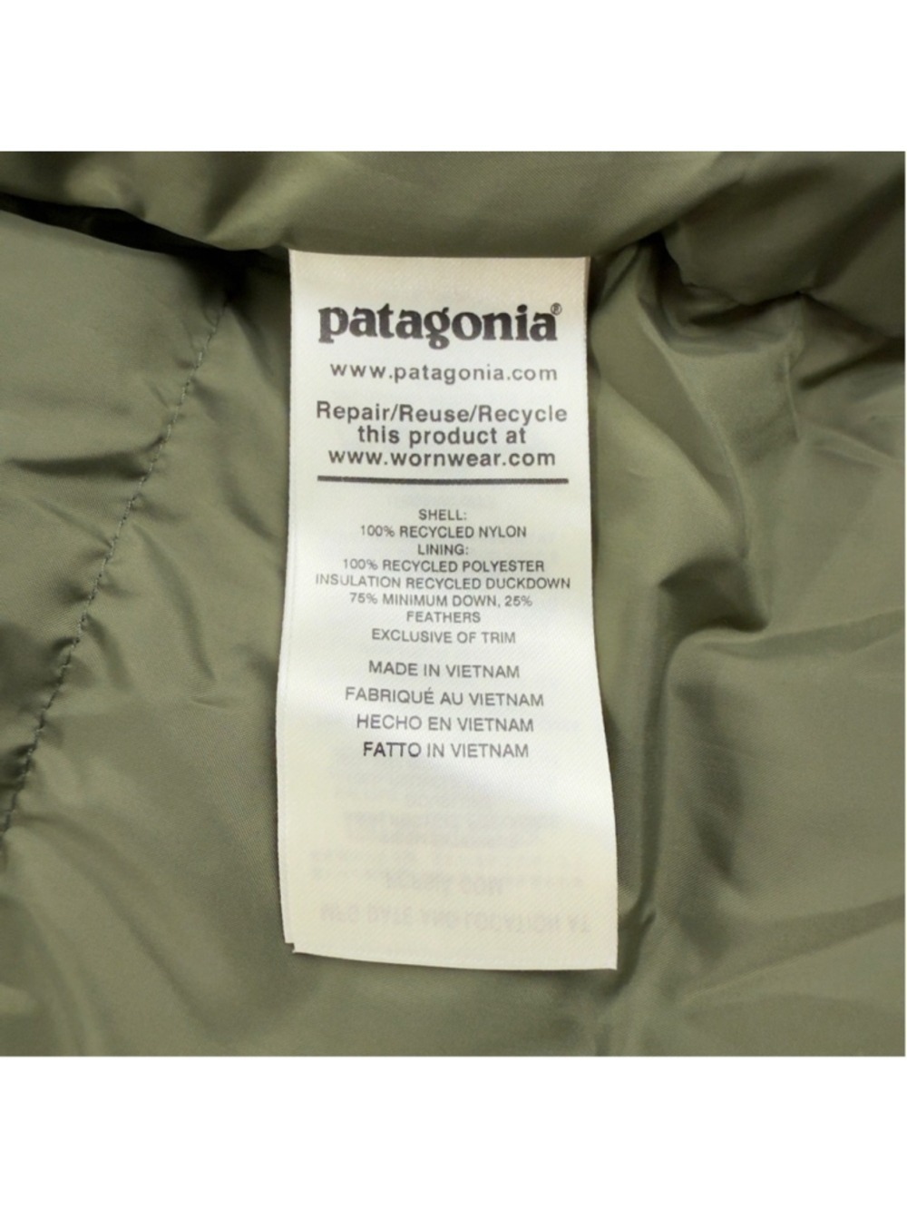 Patagonia NWT Women's Size Small Raven Rocks 75% Down 25% Feathers 28030 - Picture 7 of 13
